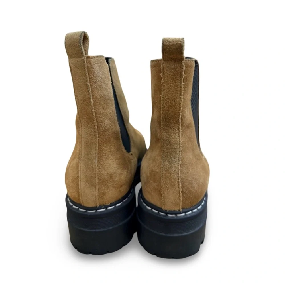 Marc Fisher Padmia Suede Leather Platform Chelsea Lug Sole Ankle Boots Sz 8.5 - Picture 5 of 7